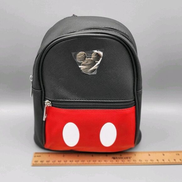 Bioworld Disney Mickey Mouse Mini Backpack Purse With Card Wallet Faux Leather - Picture 4 of 12